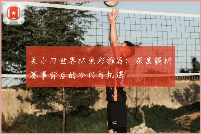 关小刀世界杯竞彩推荐：深度解析赛事背后的冷门与机遇