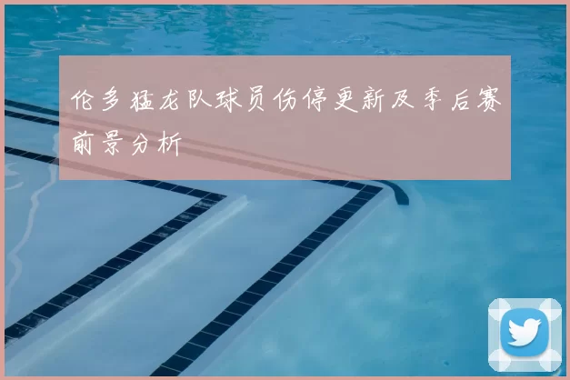 伦多猛龙队球员伤停更新及季后赛前景分析