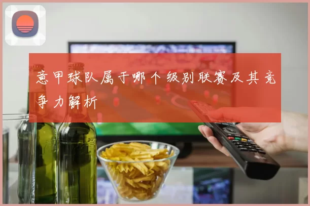 意甲球队属于哪个级别联赛及其竞争力解析